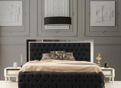 Chesterfield bed with upholstered design luxury double hotel beds luxury