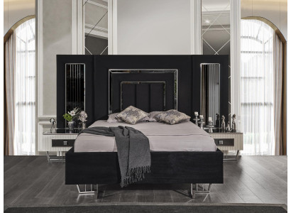 Bedroom bed 2x nightstands luxury beds set complete design furniture 3-piece