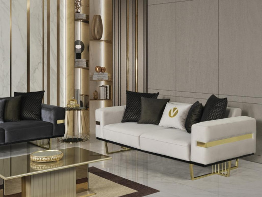Living room set 3+1 seater sofa coffee table complete suite sofa 3-piece set