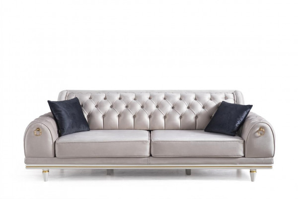 Luxury Sofa Set Couch Set Furniture 3+3+1 Coffee Table Furniture Textile 4-piece