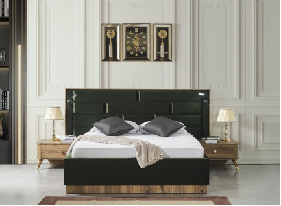 Luxury Bedroom Nightstand Beds Bed 3-piece Complete Set Design Furniture