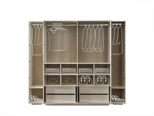 Wardrobe closet luxury wood cabinets design furniture bedroom white new