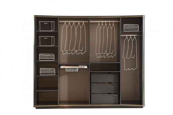 Gray luxury cabinet bedroom furniture wardrobes wardrobe wood