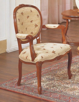 Dining room chair brown luxury classic wooden chair chairs Italian furniture