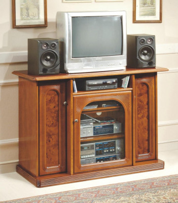 Brown TV cabinet luxury sideboard dresser living room furniture cabinets shelves wood