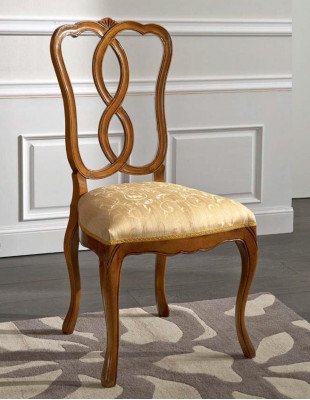 Wooden chair Italian furniture dining chair luxurious design natural wooden chair