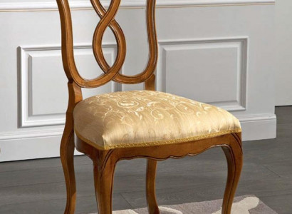 Wooden chair Italian furniture dining chair luxurious design natural wooden chair