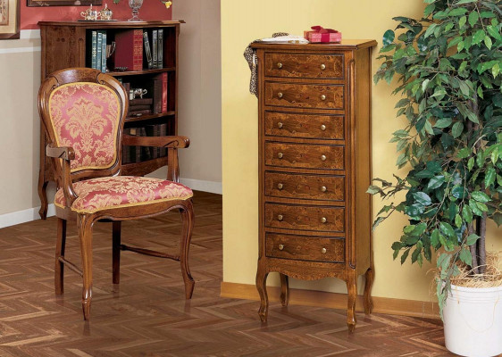 Italian furniture tall cabinet dresser with drawers sideboard wood new