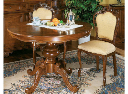 Round dining table dining set dining room set furniture table with chairs 3-piece set