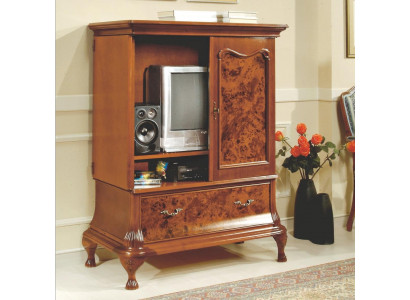 TV cabinet wall, television cabinet, concealed TV with doors, RTV sideboard, wood.