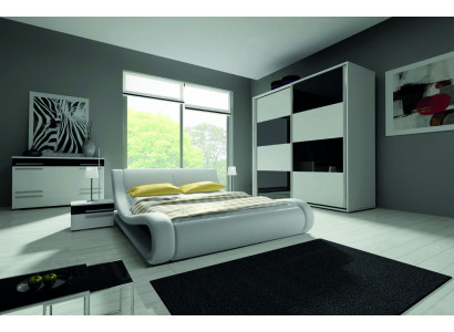 Design bedroom complete sets wardrobe bed chest of drawers nightstand modern