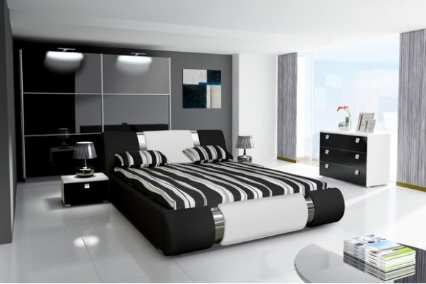 Chic designer waterbed: luxury and comfort in modern style
