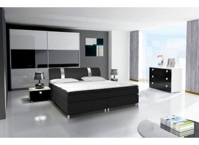 Design bedroom modern sets complete wardrobe bed dresser nightstand