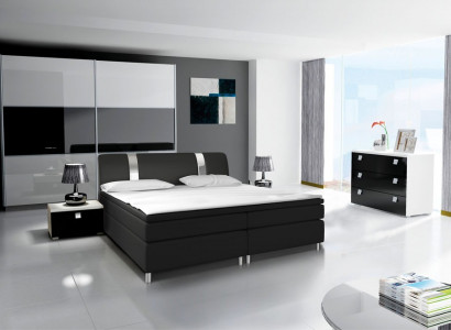 Design bedroom modern sets complete wardrobe bed dresser nightstand