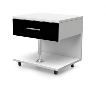 White children's room set wardrobe chest of drawers table wood high-gloss 5-piece set.