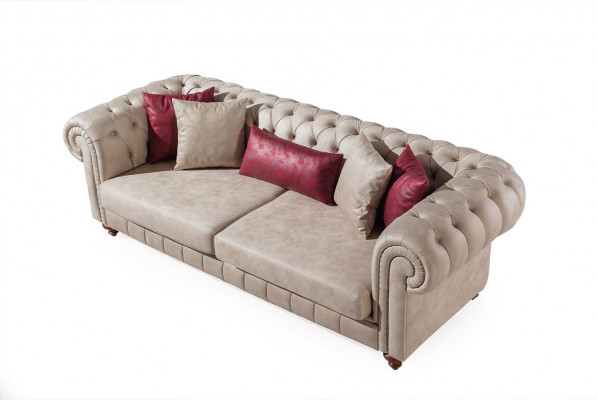 Modern upholstered sofas design sofa three-seater seat new designer sofa 3-seater