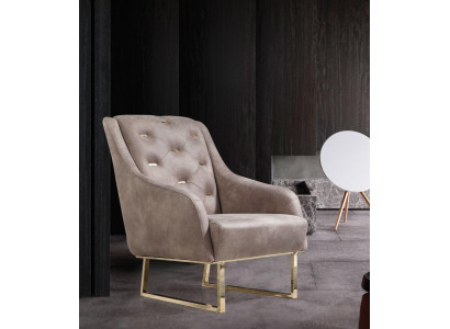 Armchair textile living room luxury design furniture chairs modern Chesterfield