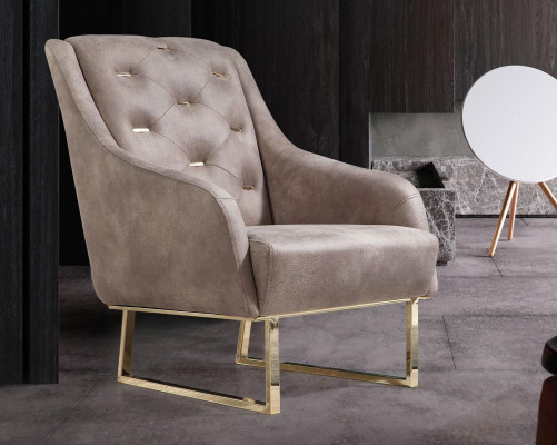 Armchair textile living room luxury design furniture chairs modern Chesterfield