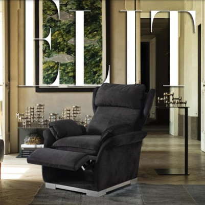 Television armchair multifunctional relax in Italian style modern upholstery new