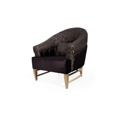 Chair Luxury Design Fabric Living Room Italian Style Furniture Lounge Armchair