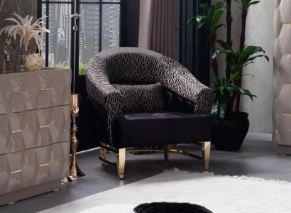 Armchair Library Reading Chair Wingback Armchair Upholstery Italian Style Furniture Luxury