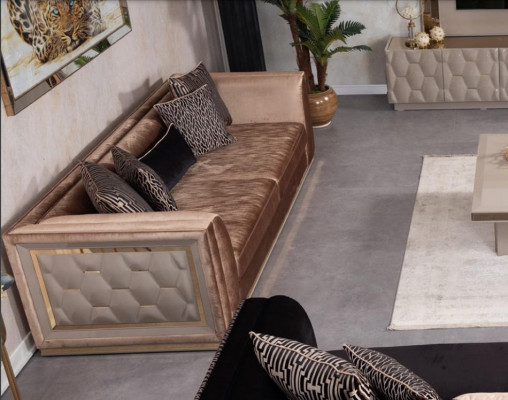 Sofa 3-seater couch wooden furniture living room furniture sofas couch Italian style
