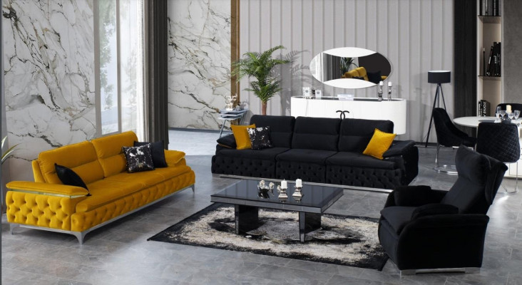 Sofa set 3+3+1 seater sofa couch upholstery set couches fabric