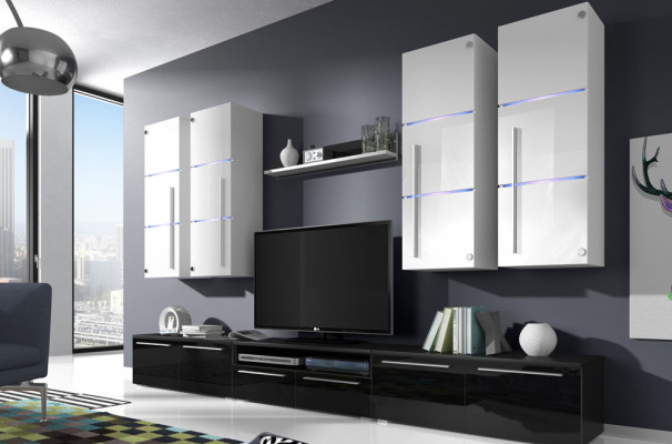 High gloss living wall cabinet wall living room cabinet display cabinet sideboard