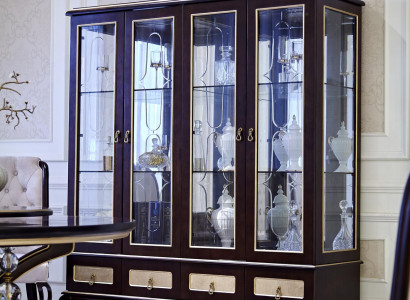 Classic display cabinet, Italian furniture, glass display cases, new.