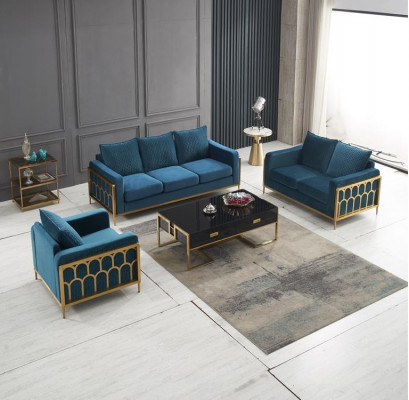 Living Room Design Sofa Suite 3+2+1 Seat Modern Couch Set