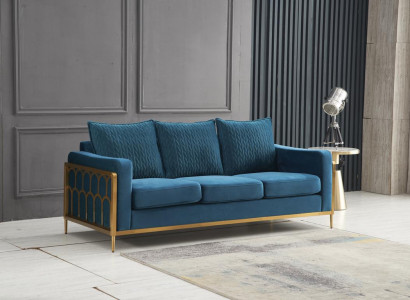 Three-seater couch, upholstered design sofa, modern seating decor, sofas, room furniture