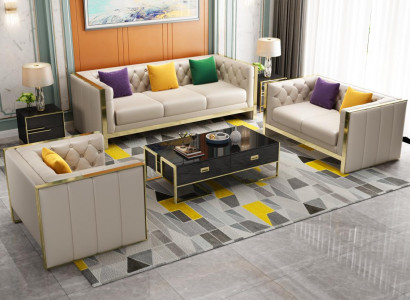 Sofa Suite 3+2+1 Seater Set Design Sofa Upholstered Couches Couch Modern Luxury