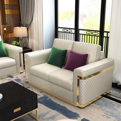 Complete set sofa suite 3 2 1 seater designer 3-piece leather sofa