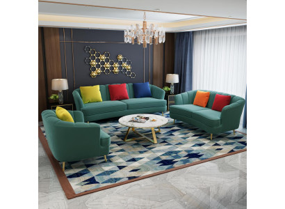 Complete Set Sofa Suite 3+2+1 Seater Design Sofa Couch Living Room Landscape