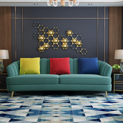 Complete Set Sofa Suite 3+2+1 Seater Design Sofa Couch Living Room Landscape