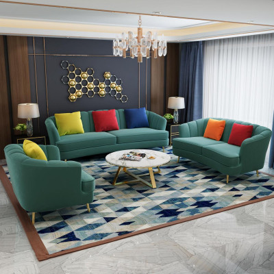 Two-seater sofa 2-seater design sofas upholstery modern seating fabric textile couch!