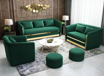Upholstered Fabric Sofa Sets Design Modern Sofa 3+1 Seater Sofas