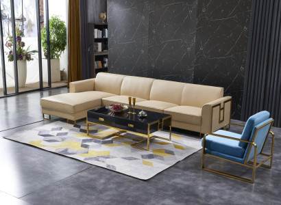 L-shaped sectional landscape corner sofa couch design upholstered suite sofa corner