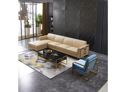 Modern sofa corner sofa L shape armchair coffee table ottoman corner sofa upholstery