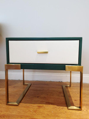 Design night table console decor metal gloss tables consoles bedroom