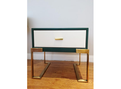 Design night table console decor metal gloss tables consoles bedroom