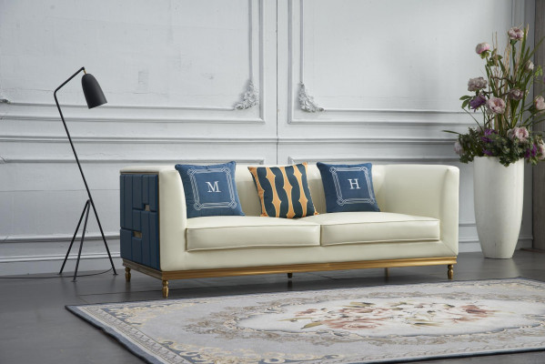 Design Classic Modern Big XXL 3-Seater Couch Faux Leather Sofas Couches