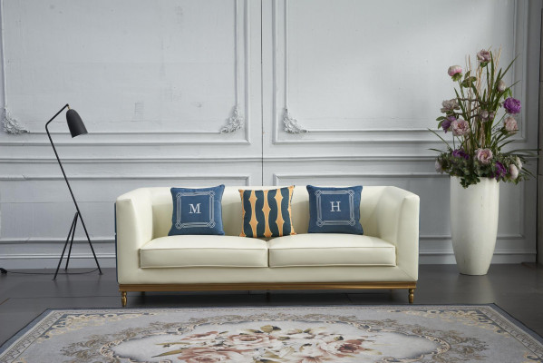 Design Classic Modern Big XXL 3-Seater Couch Faux Leather Sofas Couches
