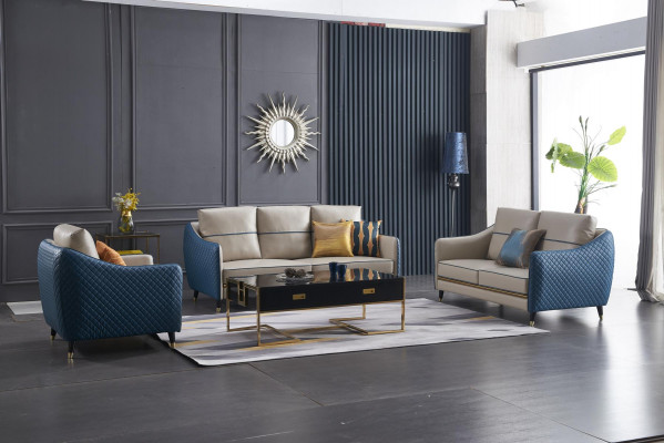 Living area sofa upholstery sofa set 3+2+1 coffee table side table