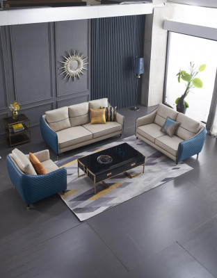 Living area sofa upholstery sofa set 3+2+1 coffee table side table
