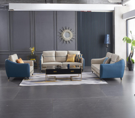 Living area sofa upholstery sofa set 3+2+1 coffee table side table