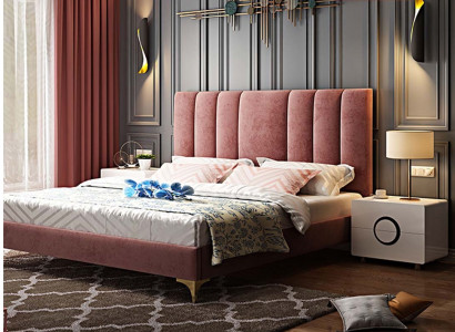 Luxury bedroom furniture complete 3-piece set bed 2x bedside tables modern