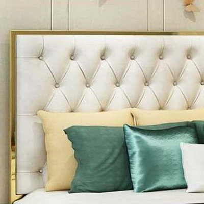 Double bed bedroom luxury hotel marital bed 2x nightstand 3-piece set beds