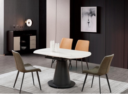 Design dining table, round table, dining room, living room tables, 150x90.