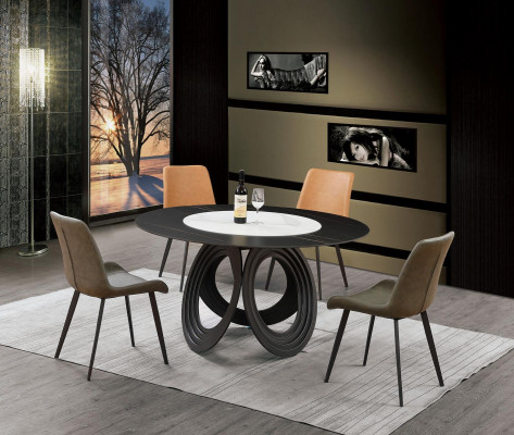 Complete set dining table 4x chairs dining room set dining group wooden table
